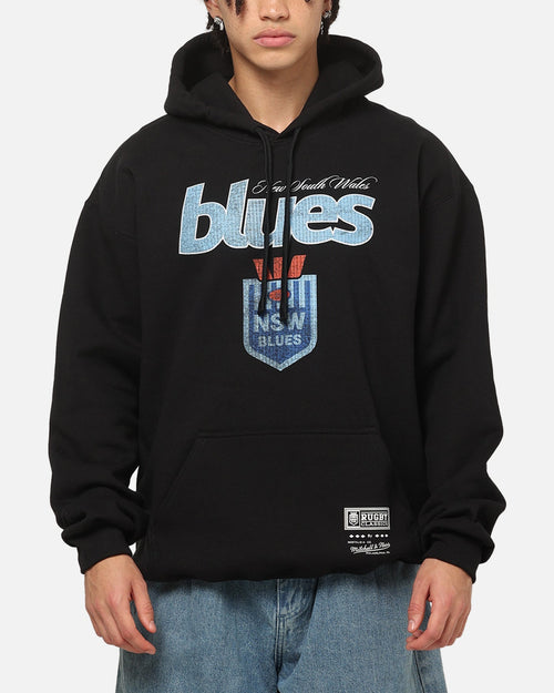 Mitchell & Ness New South Wales Blues 17 X Series Vintage Hoodie Black