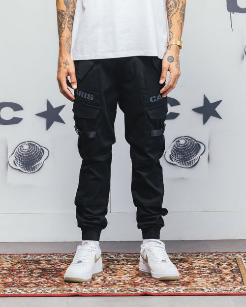 Carré Reflective Transition Cargo Joggers Black/Multi-coloured