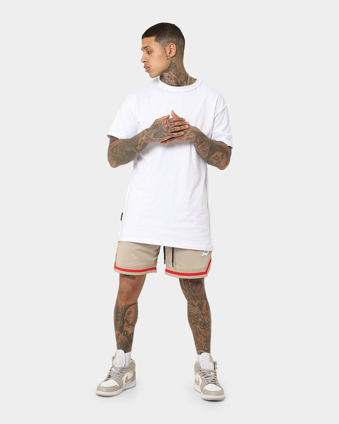 Saint Morta Envogue All-Star Basketball Shorts Stone/Red