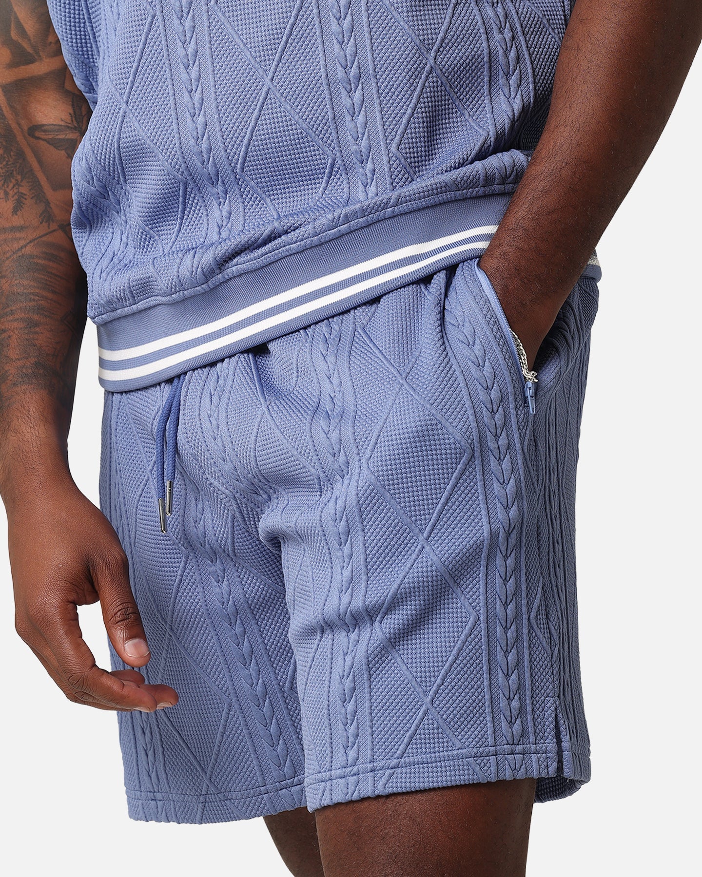 XXIII Danny Knit Shorts Floral Blue