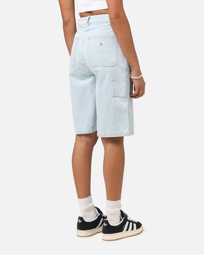 Dickies Women's Carpenter Denim Shorts Sky Blue