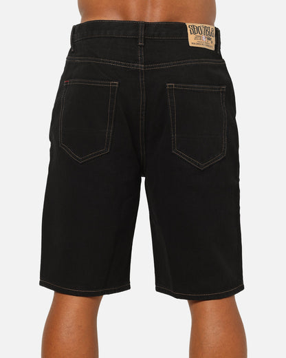 S Double Denim Standard Shorts Raw