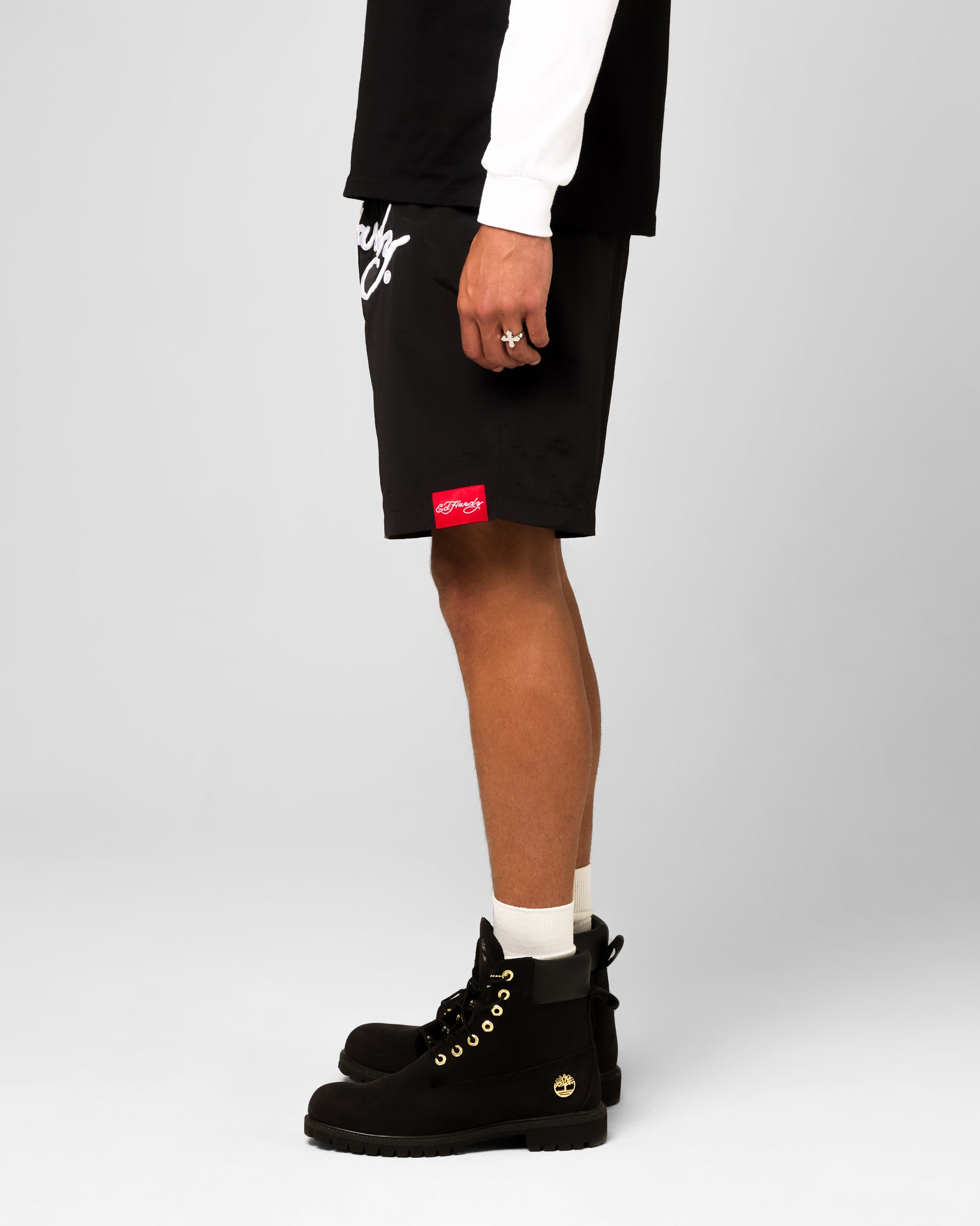 Ed Hardy Beach Shorts Black