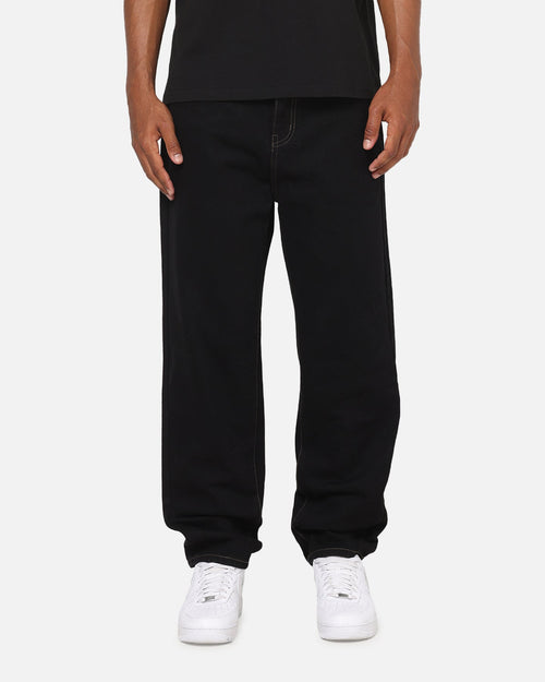 S Double Denim Standard Jeans Raw Black