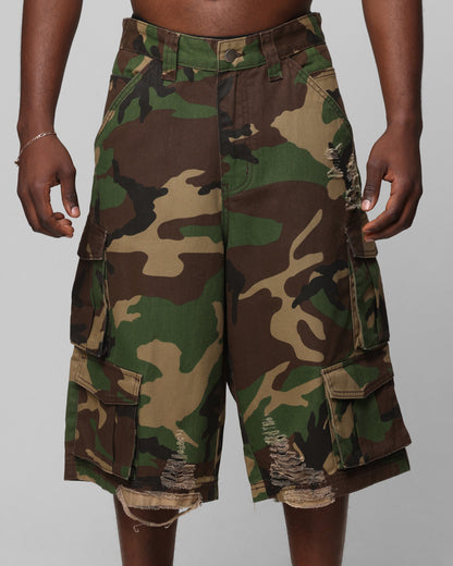 Loiter Collateral Cargo Shorts Camo
