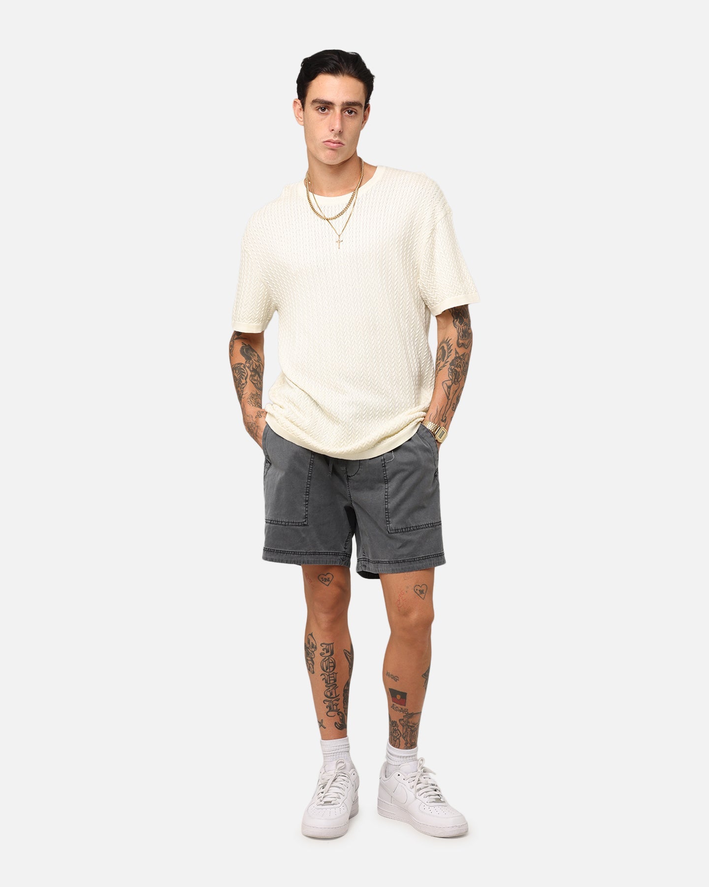 XXIII Court Shorts Washed Black