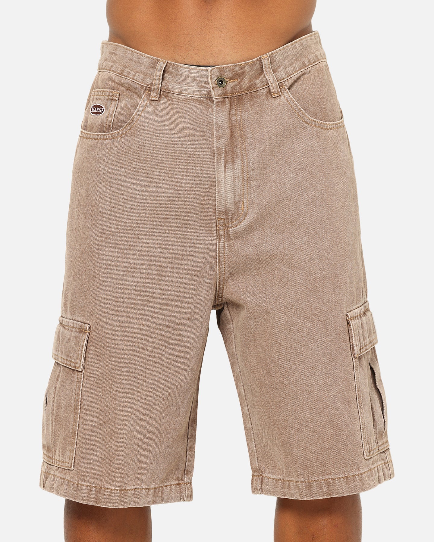 X-Large Baggy Cargo Denim 91 Shorts Smoke