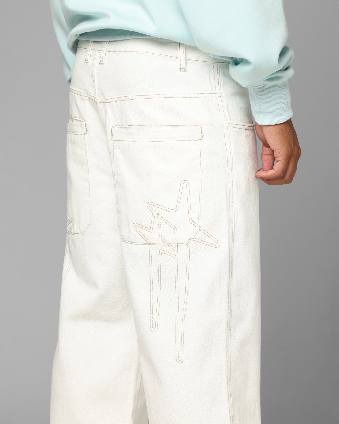 Loiter Star Born Jeans Off White