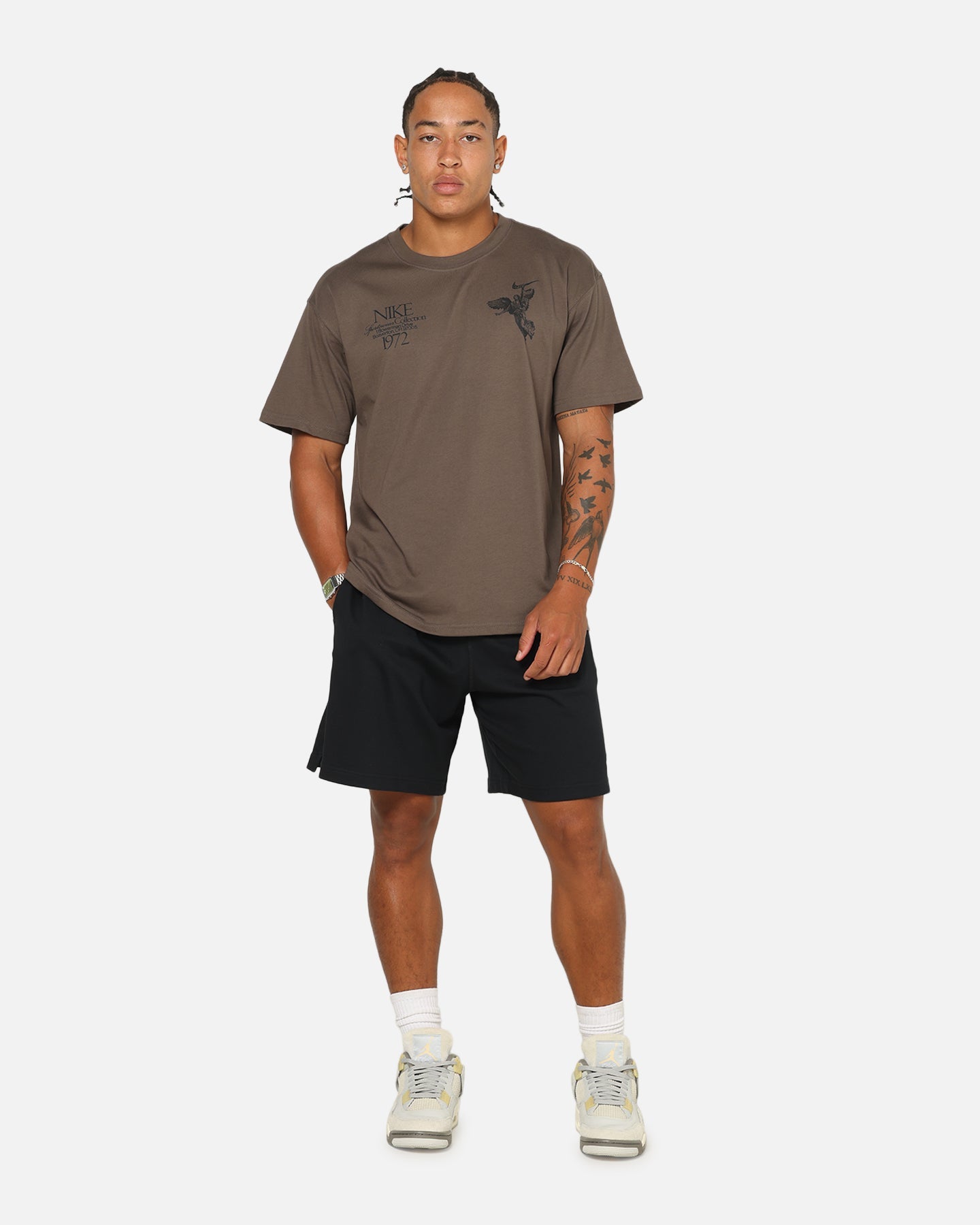 Nike Club Knit Shorts Black/White