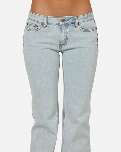 Von Dutch Women's Flare Denim Jeans Light Blue Denim