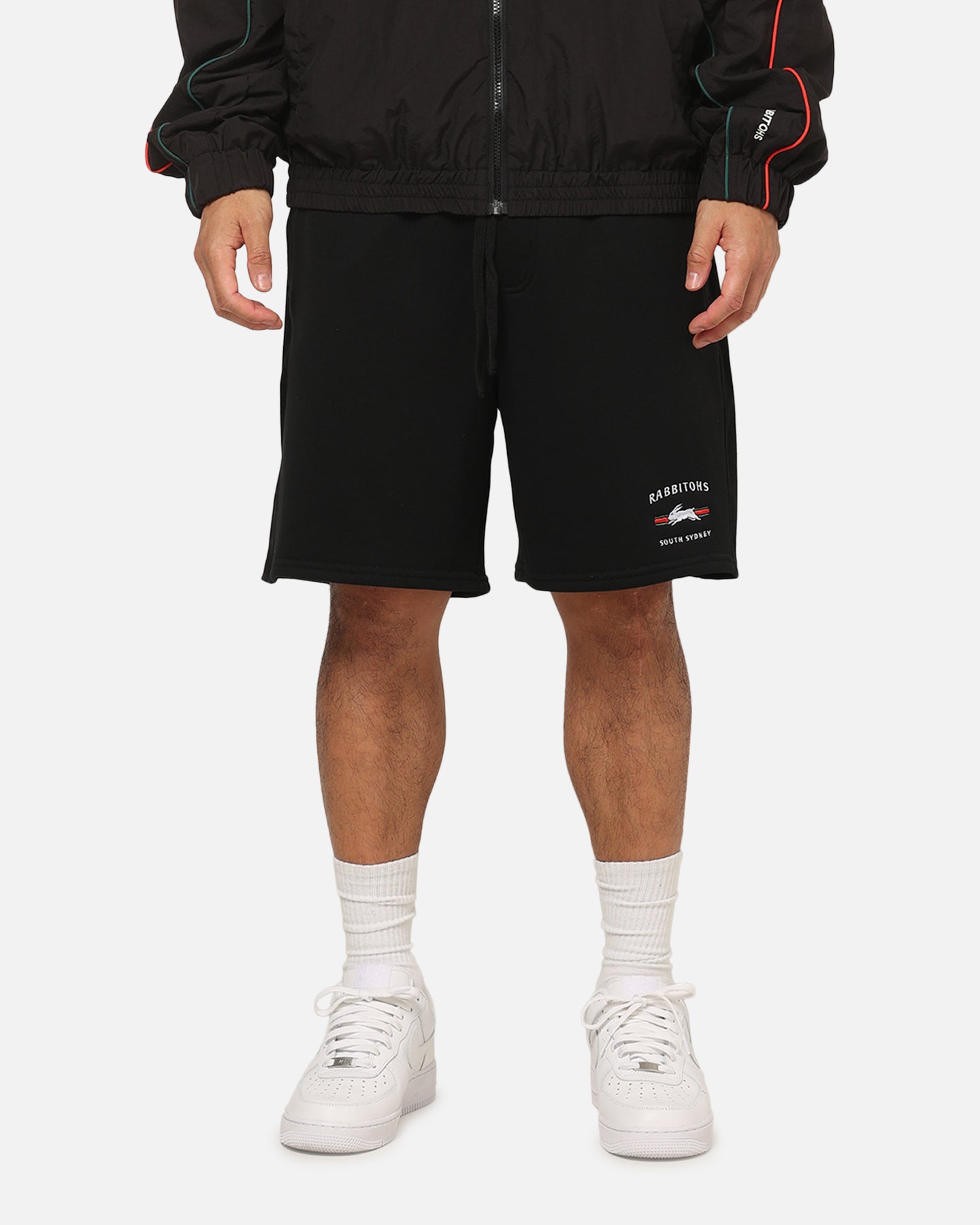 Bleacher Athletic South Sydney Rabbitohs NRL 1908 Track Shorts Black
