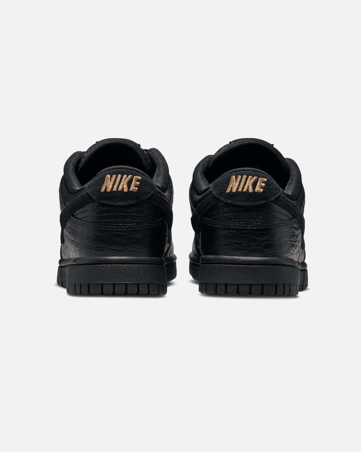 Nike Women's Dunk Low "Croc Skin" Black/Black