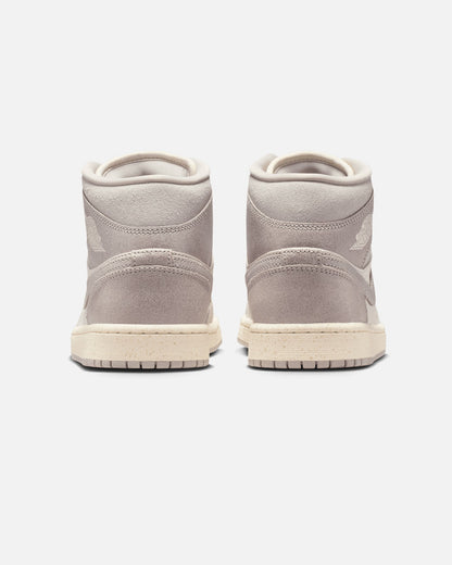 Nike Women's Air Jordan 1 Mid SE Light Iron Ore/Pale Ivory/Oatmeal/Enigma Stone
