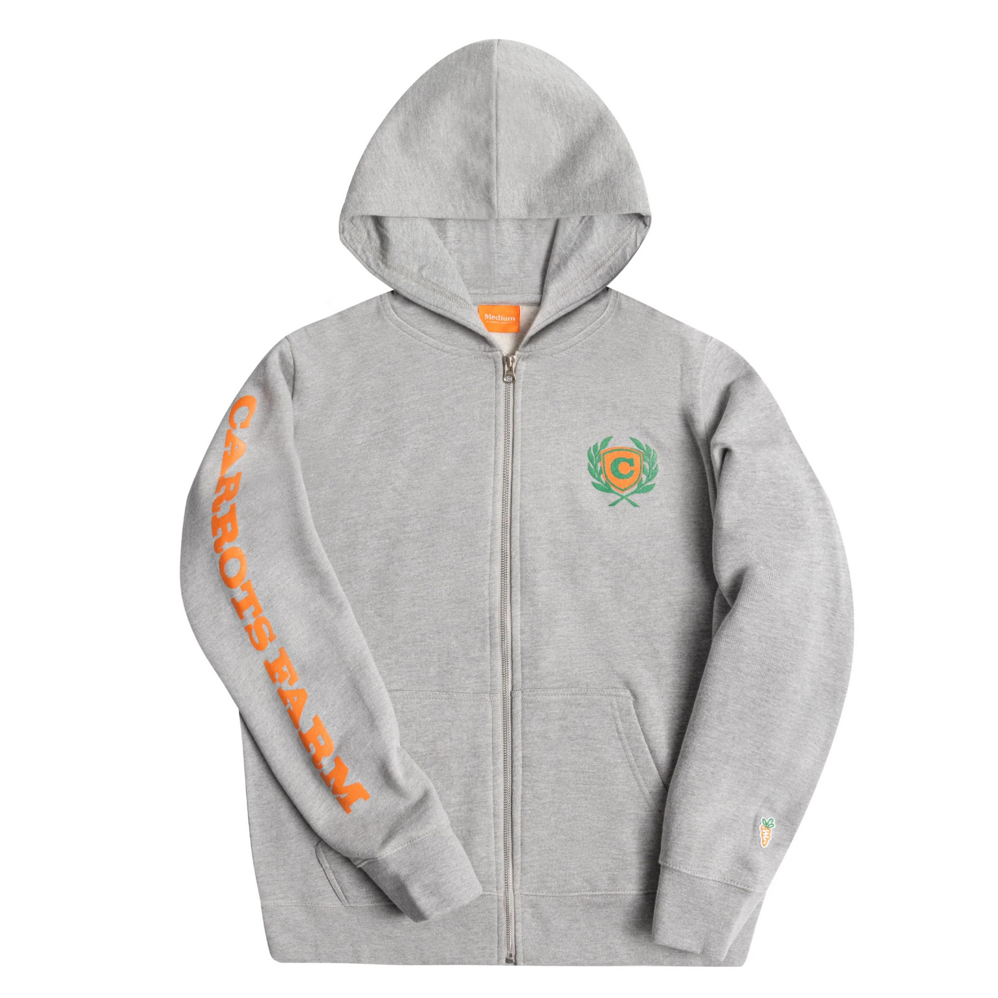 Carrots Farm Zip-Up Sweatshirt (Heather)