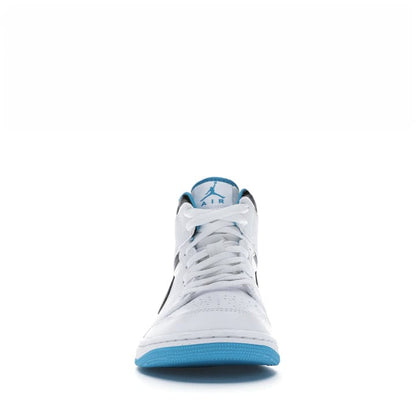 NIKE AIR JORDAN1 MID WHITE LASER BLUE -