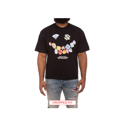 Billionaire Boys Club Smile SS Knit CROPPED FIT (Black)