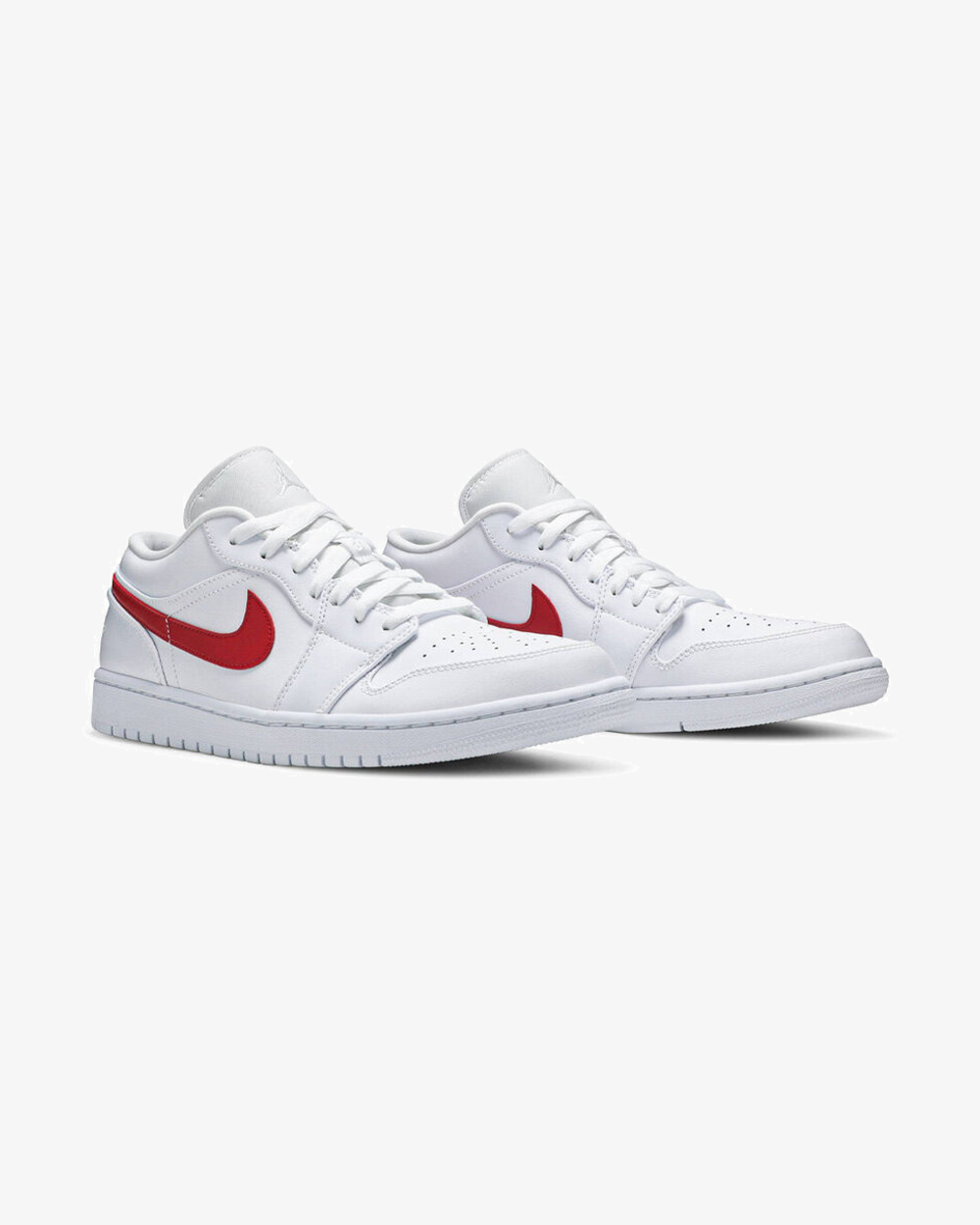 NIKE AIR JORDAN1 LOW WHITE UNIVERSITY RED (NEW)