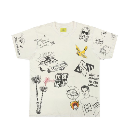 DSM "Doodle" Tee - (Antique White)