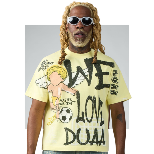 DUAA "LUV" SS Tee (Yellow)