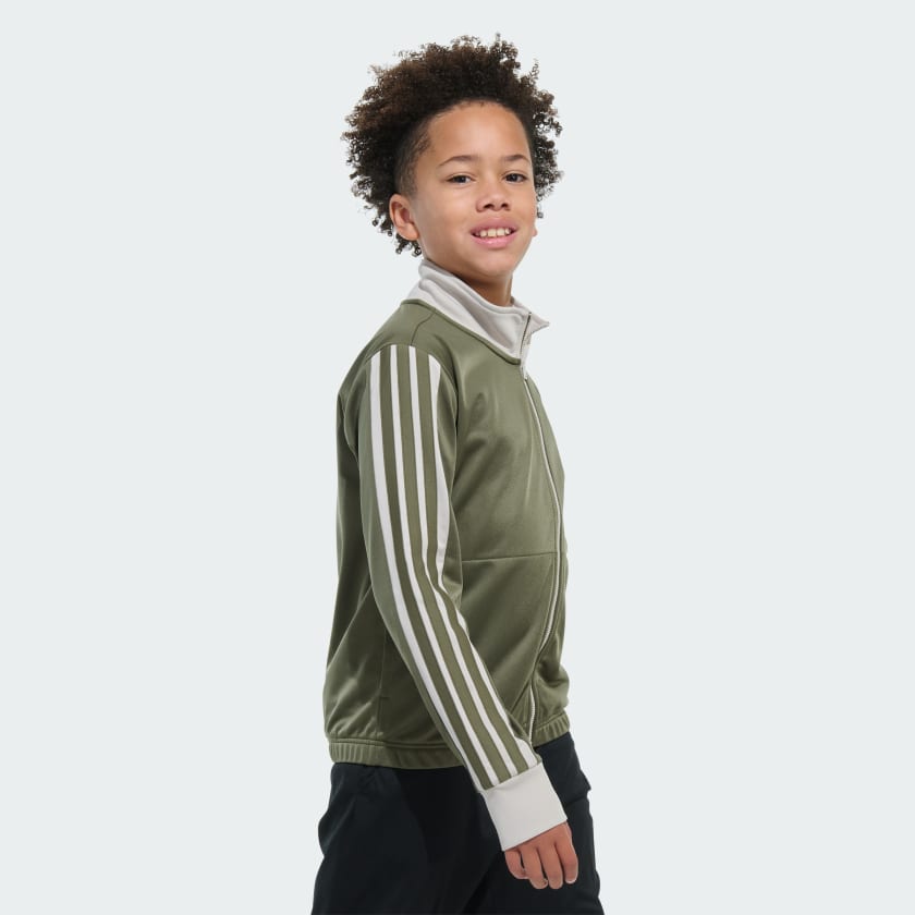 Kids' adidas Long Sleeve Colorblock Tricot Jacket