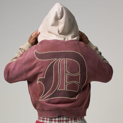 DUAA "Fig" Zip Up Hoodie (Brown)