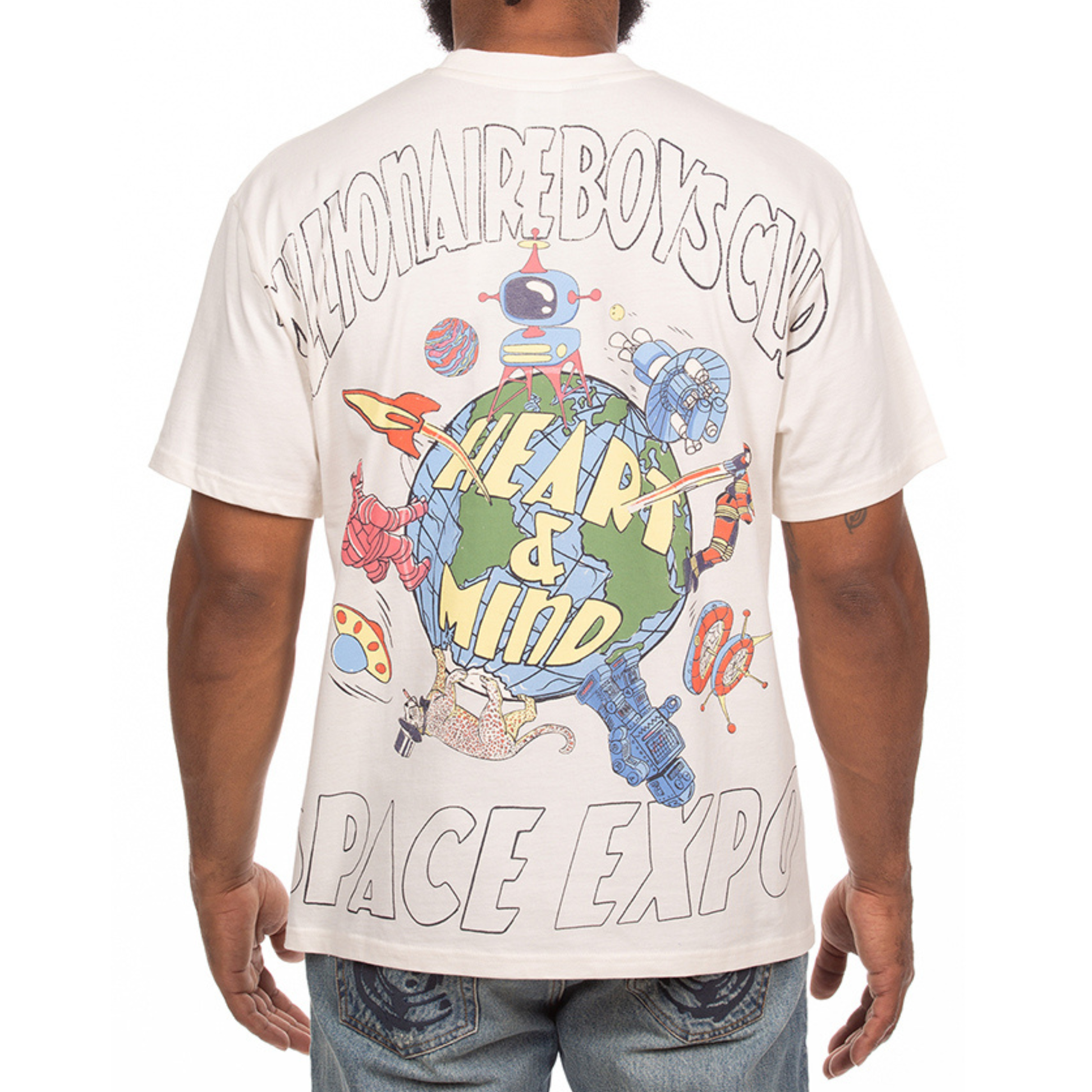 Billionaire Boys Club "Space Expo" SS Knit (Oversized) (White)