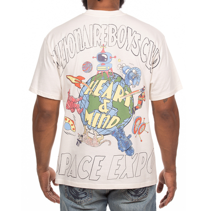 Billionaire Boys Club "Space Expo" SS Knit (Oversized) (White)