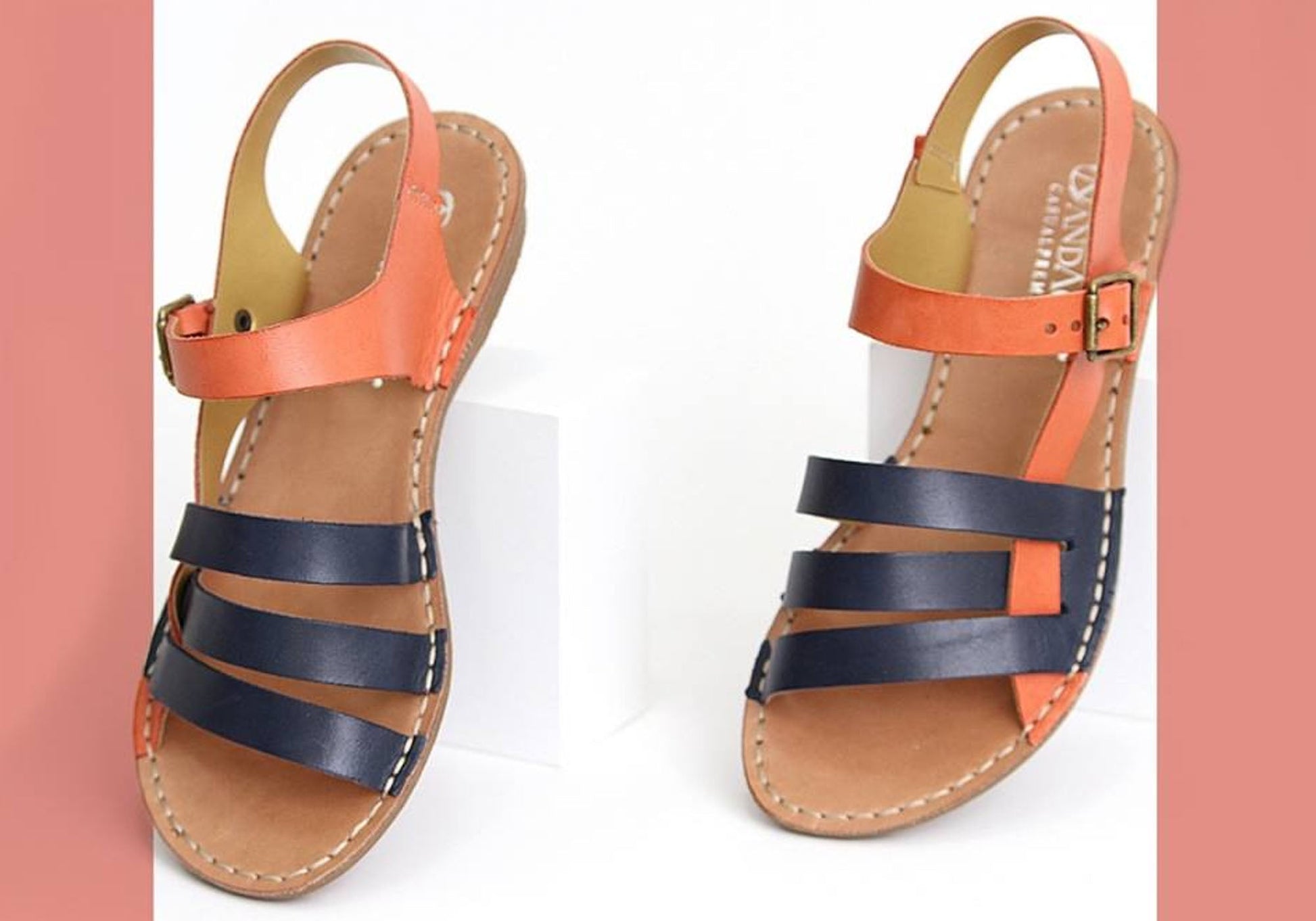 Andacco Aprili Womens Comfortable Flat Leather Sandals Made In Brazil