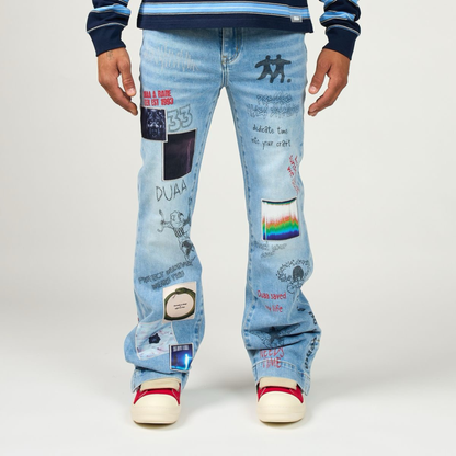 DUAA "Heart Control" Blue Denim