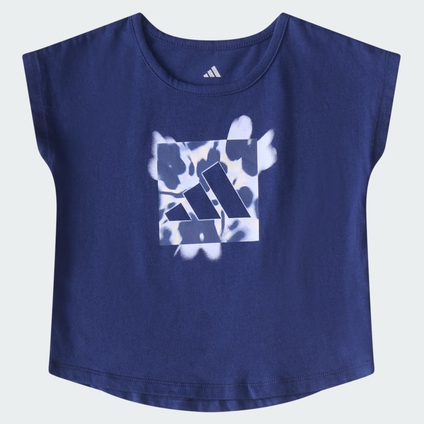 Kids' adidas Two-Piece Short Sleeve Cotton Tee and Woven Shorts Set
