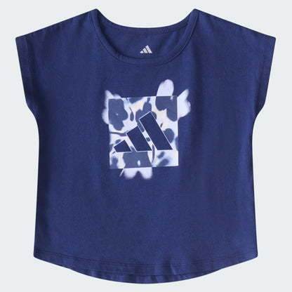 Kids' adidas Two-Piece Short Sleeve Cotton Tee and Woven Shorts Set