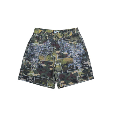 Dry Rot "Camo Bling" Denim Shorts