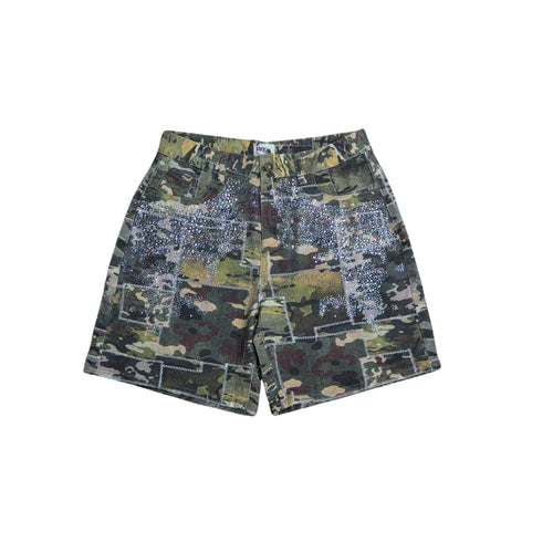 Dry Rot "Camo Bling" Denim Shorts