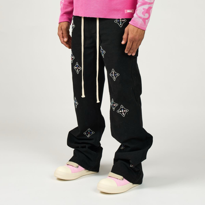 DUAA "Star" Black Pants