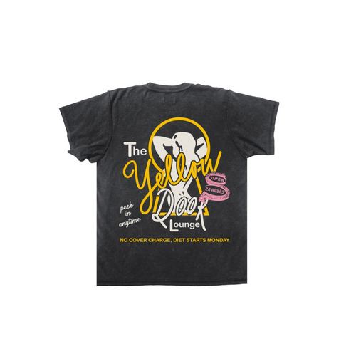 Diet Starts Monday Yellow Door Tee (Vintage Black)