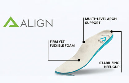 Align Tacoda Mens Wide Fit Supportive Arch Support Lace Up Sneakers