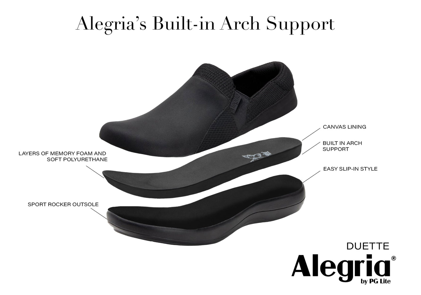 Alegria Duette Womens Comfortable Lightweight Slip On Shoes