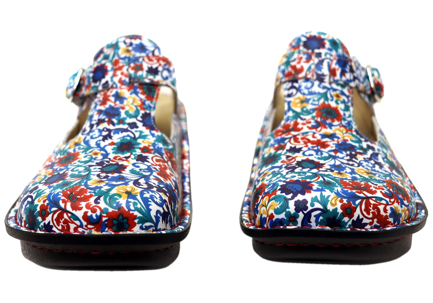 Alegria Classic Womens Leather Clogs Open Back Shoes Primary Party
