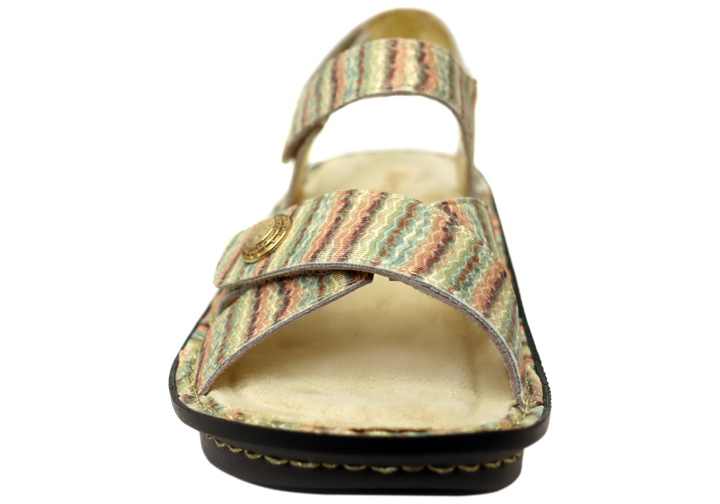 Alegria Kelsi Womens Comfortable Leather Sandals Spumoni