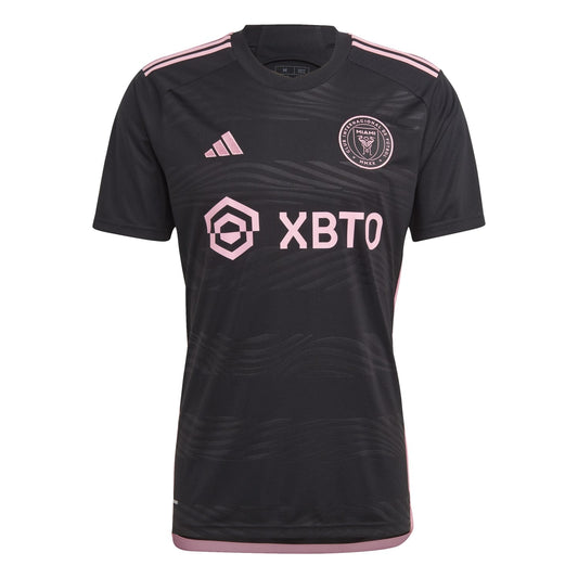Adidas Men Inter Miami CF 23/24 MLS Away Black Pink Jersey HI1888