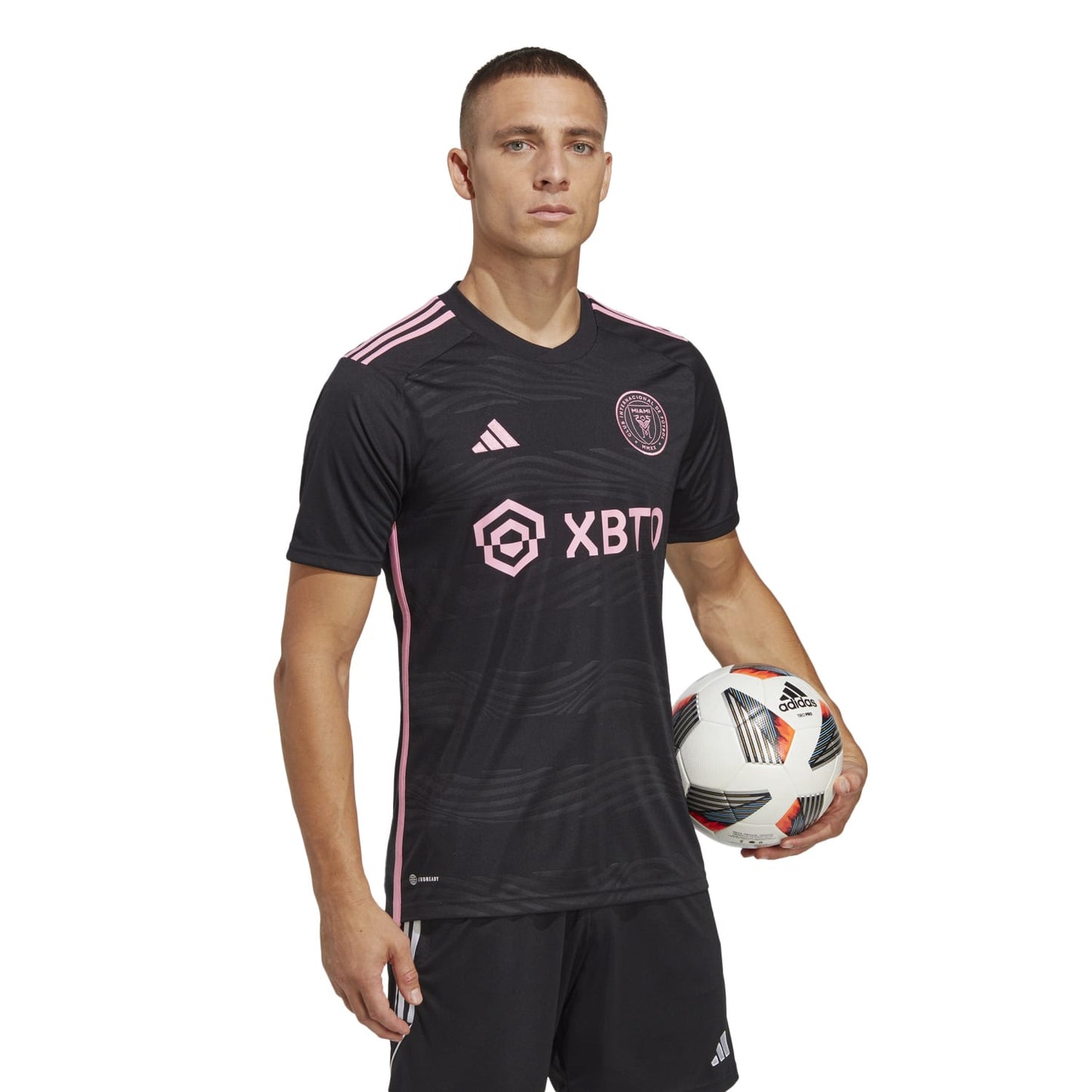 Adidas Men Inter Miami CF 23/24 MLS Away Black Pink Jersey HI1888