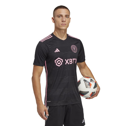 Adidas Men Inter Miami CF 23/24 MLS Away Black Pink Jersey HI1888