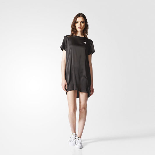 ADIDAS ORIGINALS TREFOIL TEE DRESS BLACK WOMEN BR4552