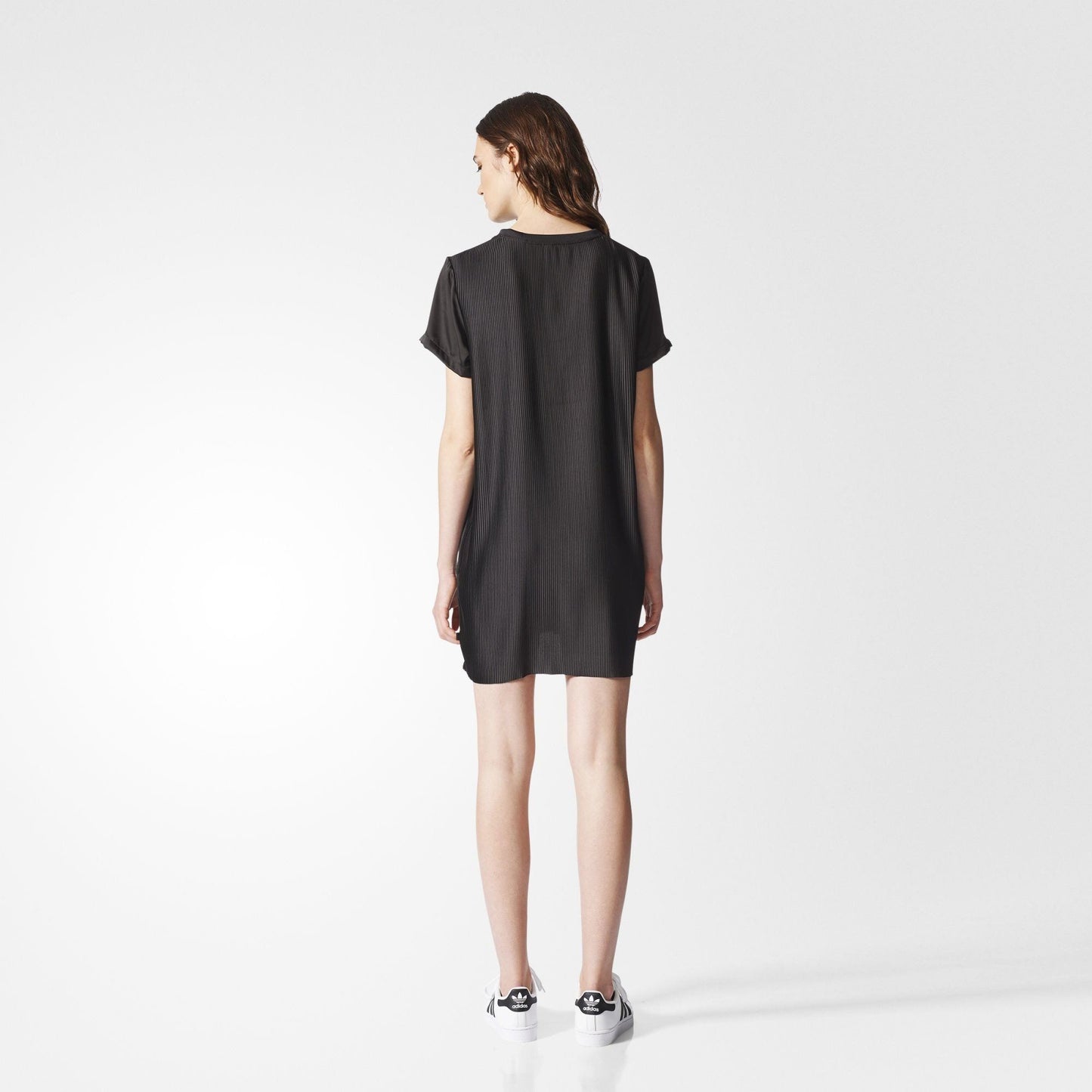 ADIDAS ORIGINALS TREFOIL TEE DRESS BLACK WOMEN BR4552