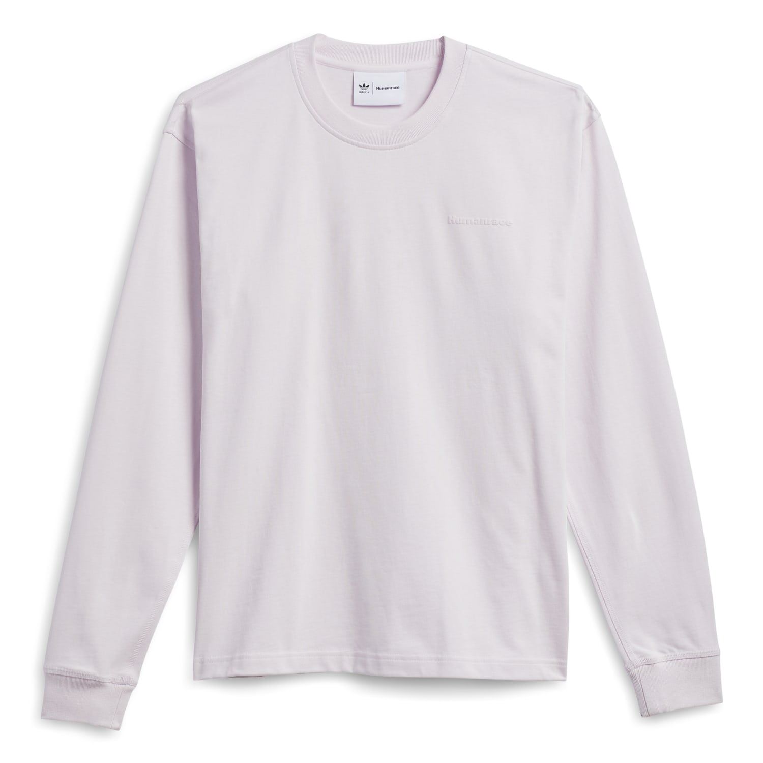 Adidas Originals Unisex PW Pharrell Williams Humanrace Basics Long Sleeve Tee Almost Pink HN3436