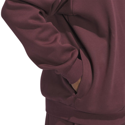 Adidas Unisex Basketball Fleece Hoodie Aurora Ruby JD6145