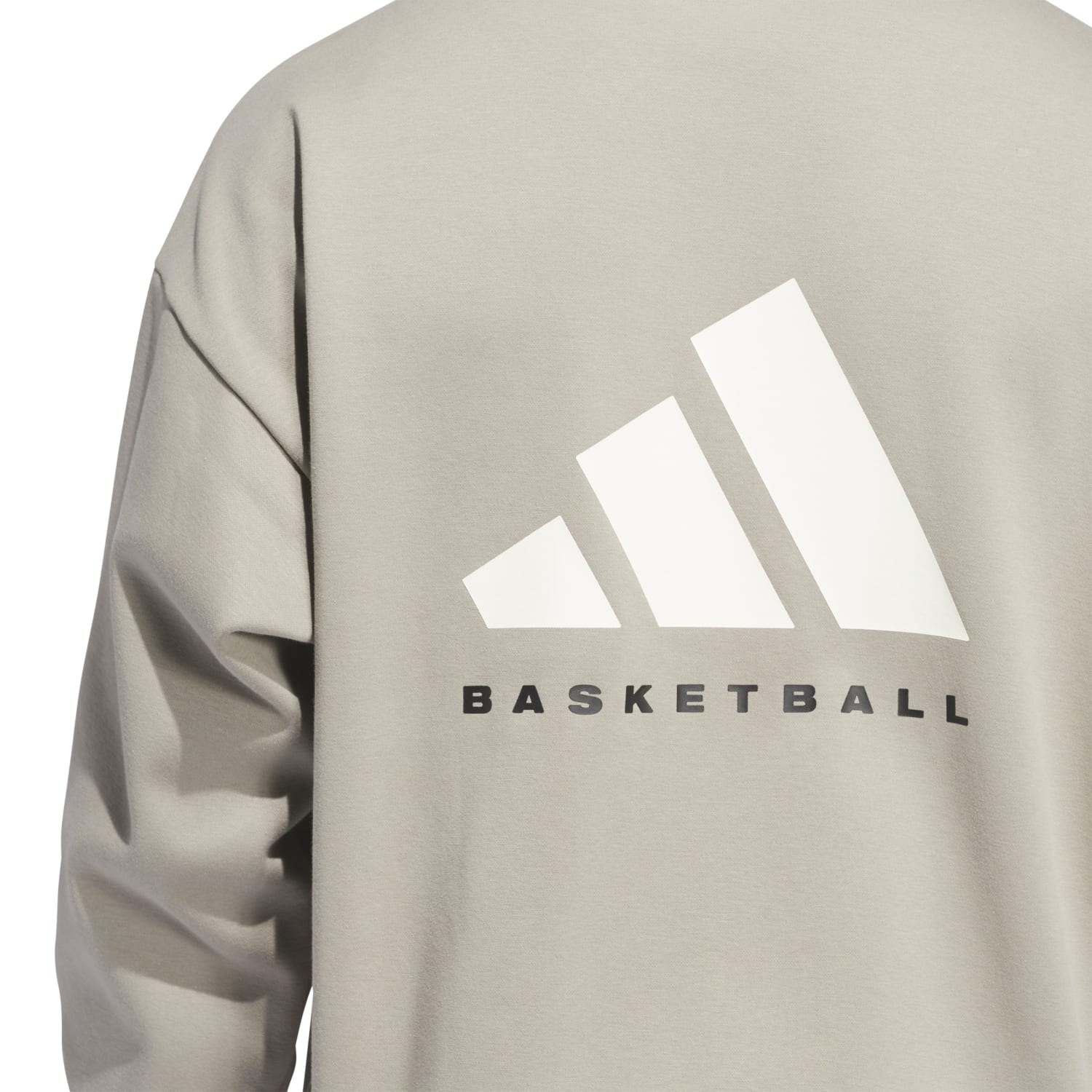 Adidas Unisex Basketball Fleece Hoodie Putty Beige JC7846