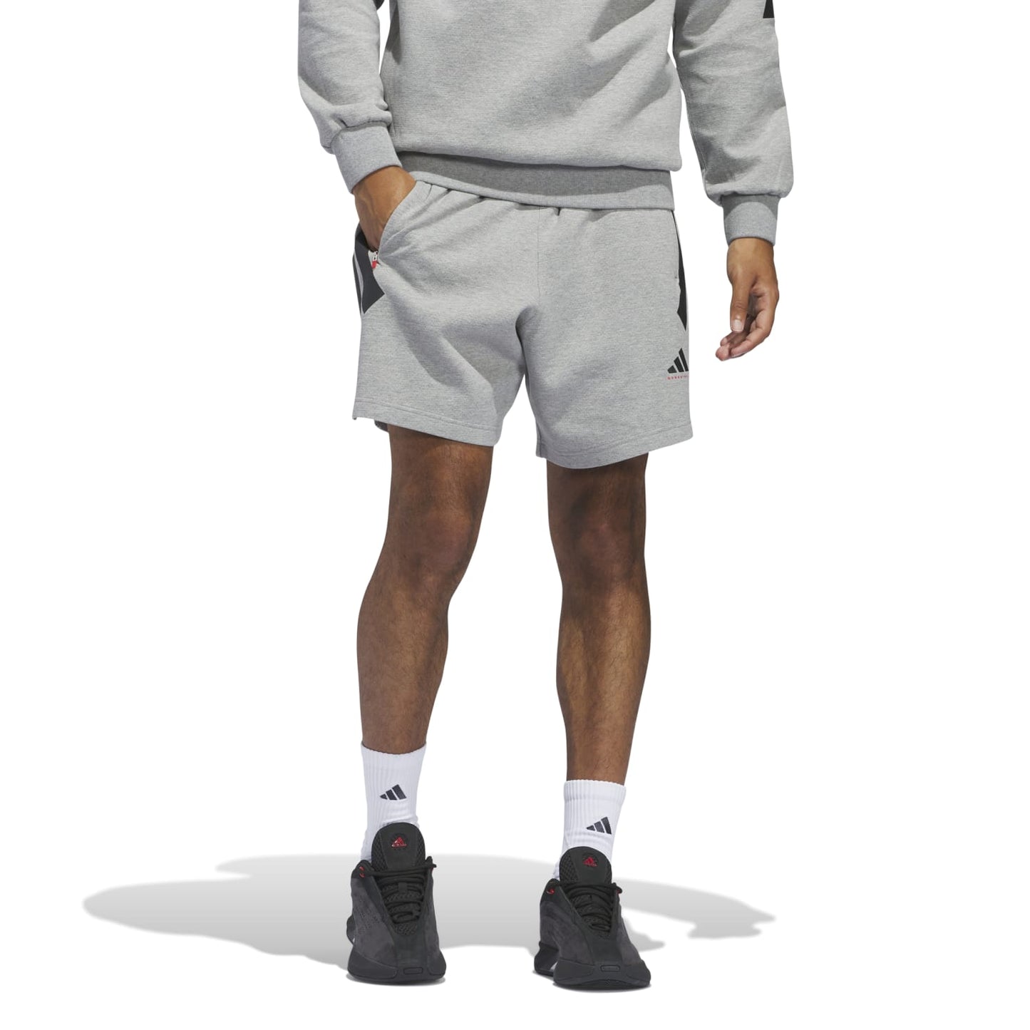 Adidas Unisex Basketball Spacer Shorts Grey JD7467