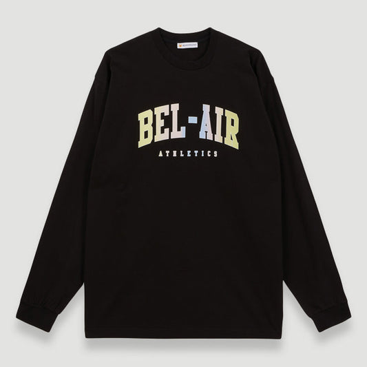 Bel-Air Athletics Men College L/S T-Shirt Pastel Black