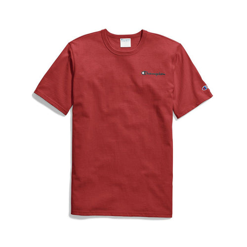 Champion Heritage Tee Elevated Graphics Script Team Red Scarlet Men GT19-Y06819-2WC